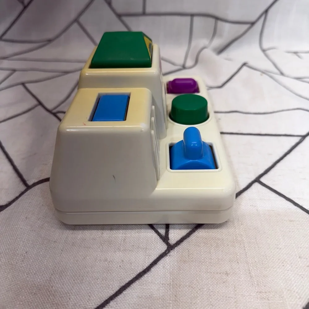 Playskool Barney Pop Up Toy OS White 1991 Vintage Character Activity Toy